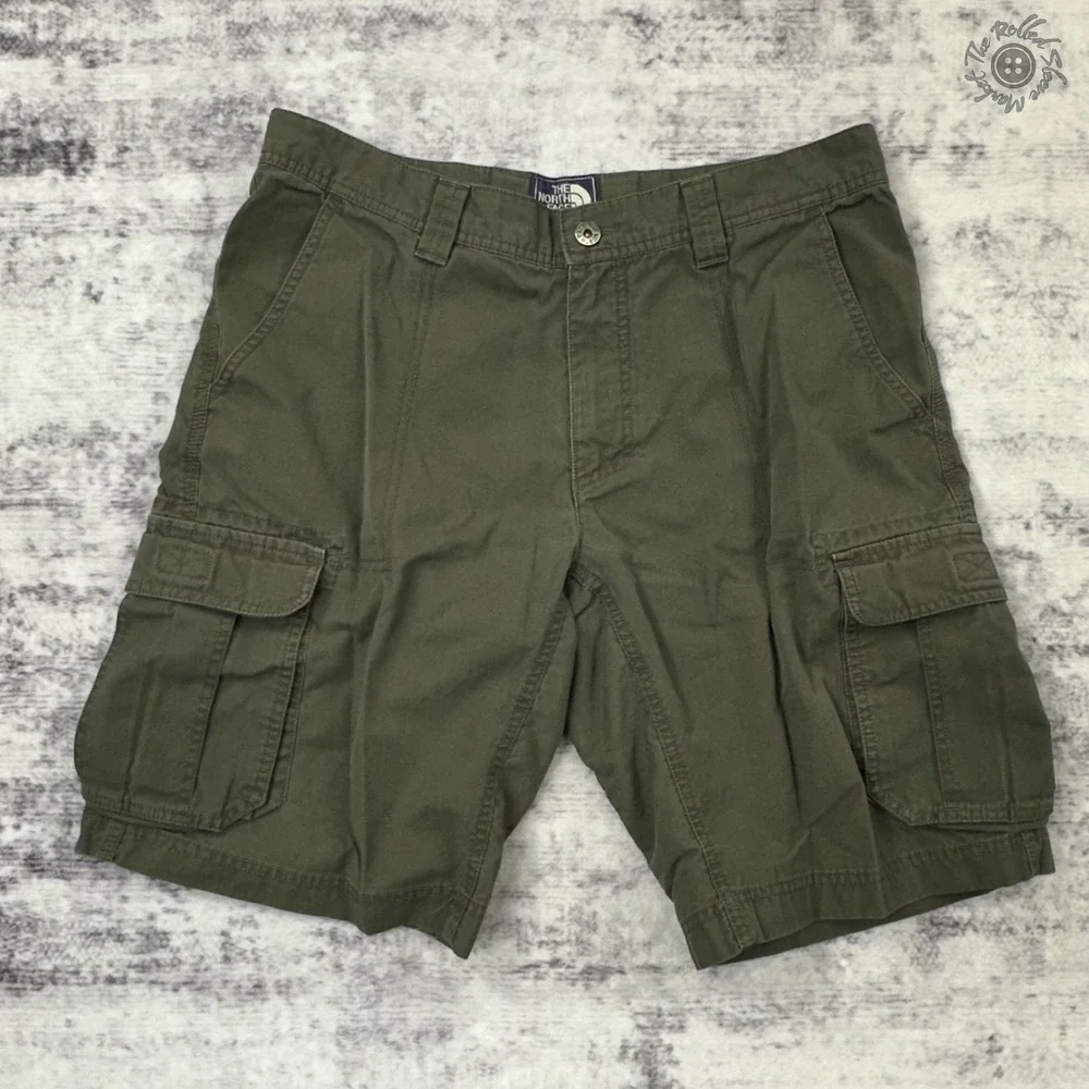 The North Face Cargo‎ Shorts Mens 34 Olive Green Cotton 11